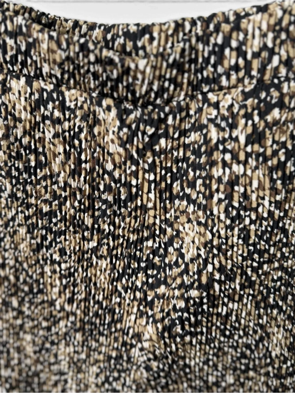 EMERY ROSE Black Brown Multi 5XL Pleated Pants Speckled Micro Texture Casual Tro